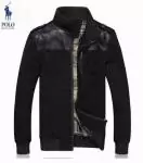 veste polo hommes nouveau pas cher style tirette mode noir q